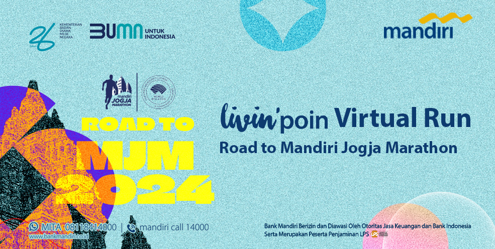 livin'poin virtual run road to mandiri jogja marathon 2024